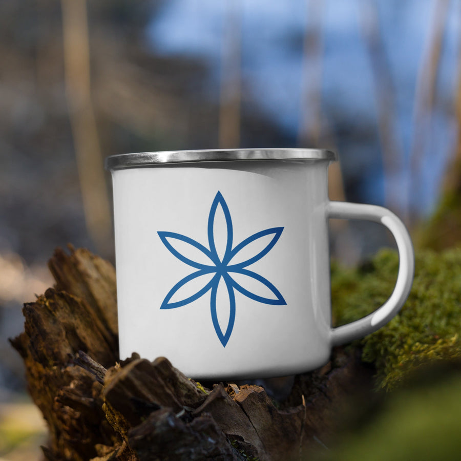 Enamel Mug (Blue Logo) Carnal Elixirs